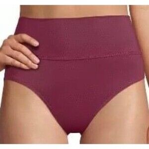 Lands' End Chlorine Resistant Fold Over High Waisted Bikini Bottoms Size 8 New